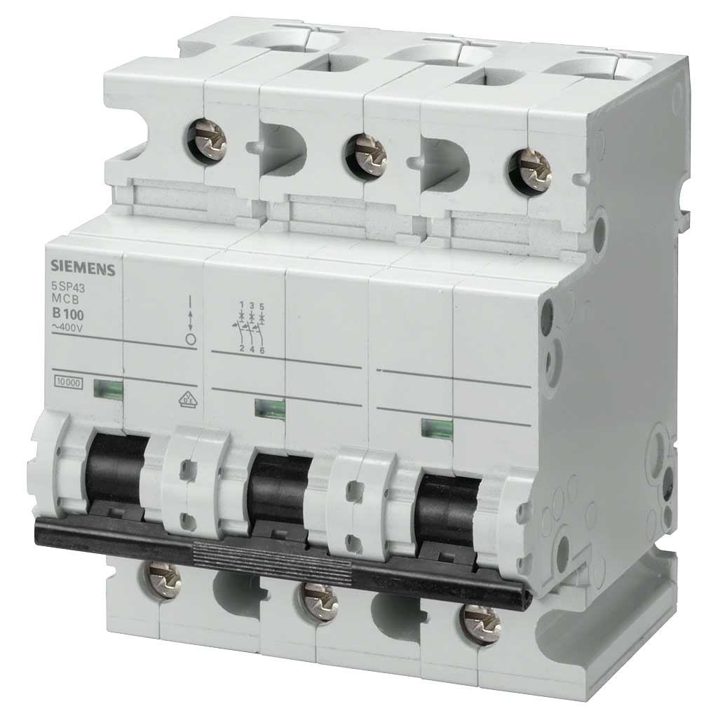 Magnetotérmico 400V 10kA, 3 polos, C, 100 A, T=70 mm
