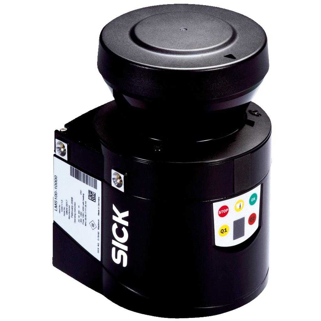Sensor LiDAR LMS1xx, Evaluación de campo, 0,5m...40m, 270°, IP67, M12