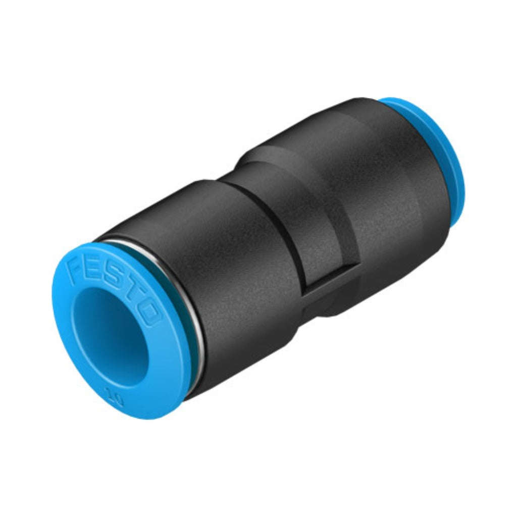Racor recto QS, tubo 10 a 8 mm