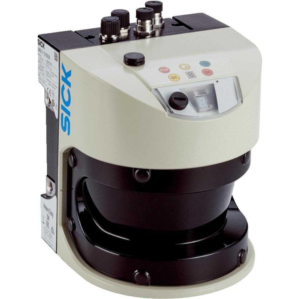 Sensor LiDAR LMS5xx, Evaluación de campo, 0,2m...80m, IP65,, M12