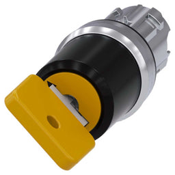 Cabeza llave 3SU, 22mm, metal, amarillo, con llave