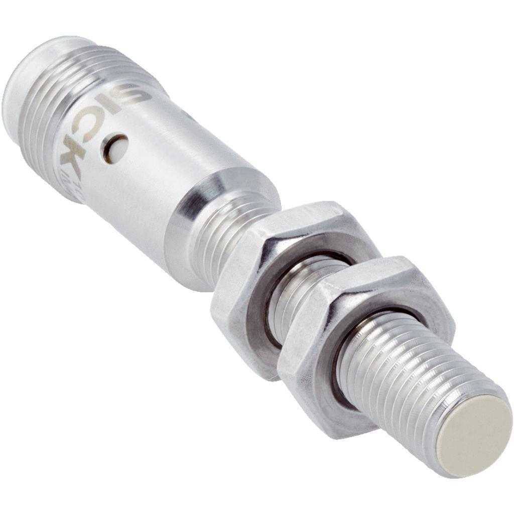 Inductivo IMF08, PNP NO/NC, Sn=2 mm ultracorta, enrasado, CC de 4 hilos, M12 4P