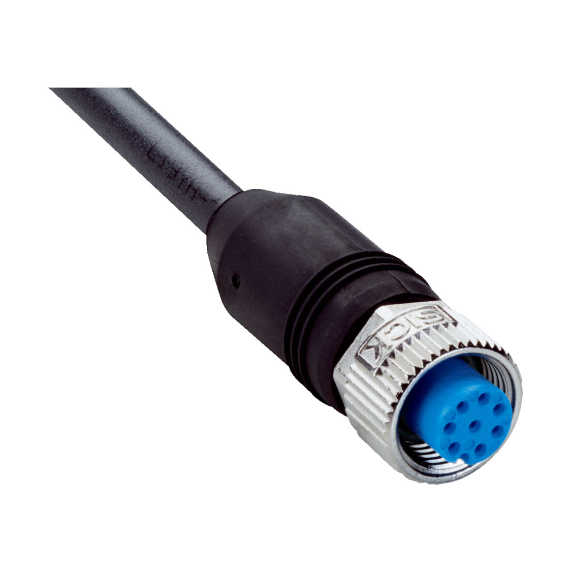 Cable sensor YF2, hembra M12 8P cod.A, abierto, sin apant., 10m 8H PUR