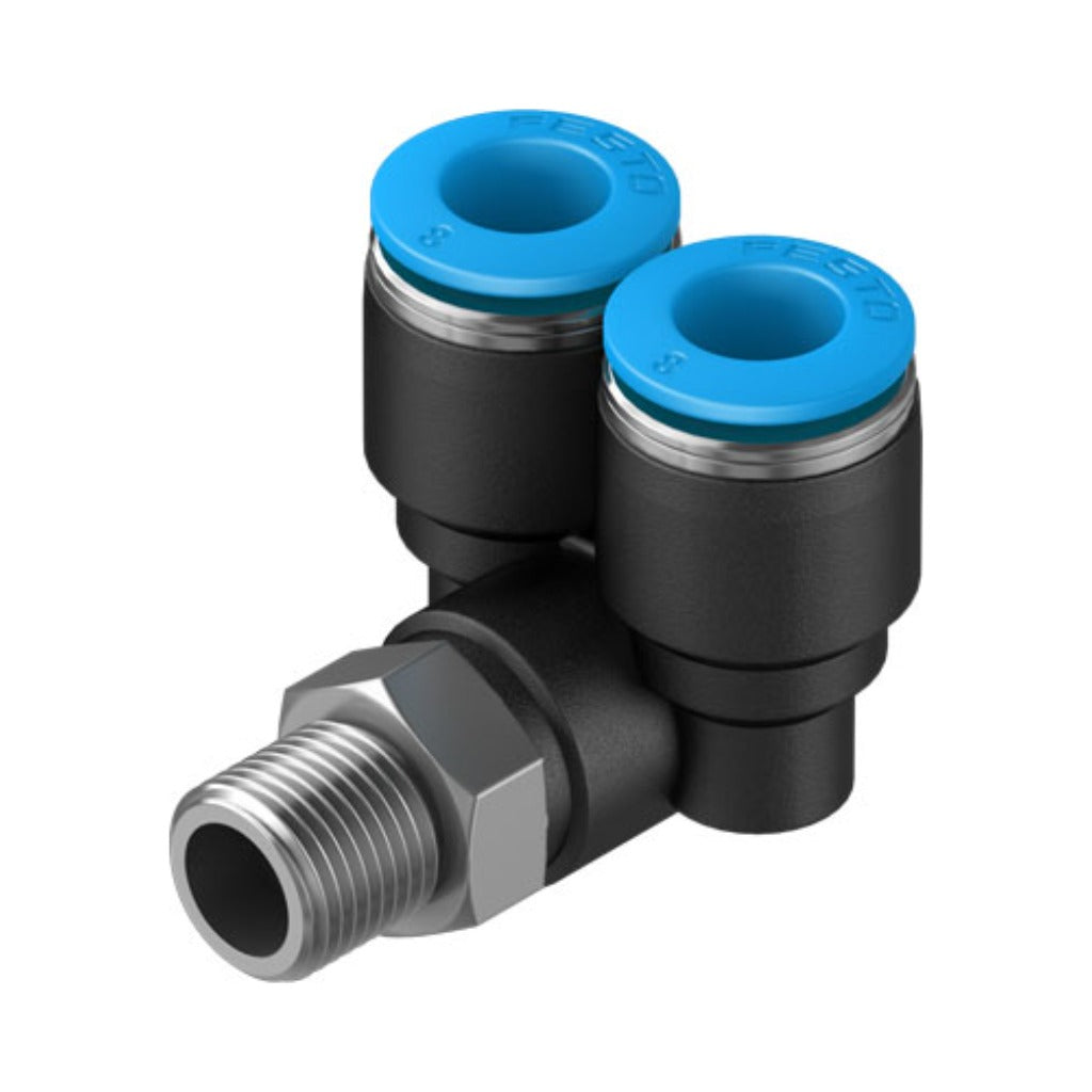 Racor en Y QSY, 1/8, tubo 8 mm