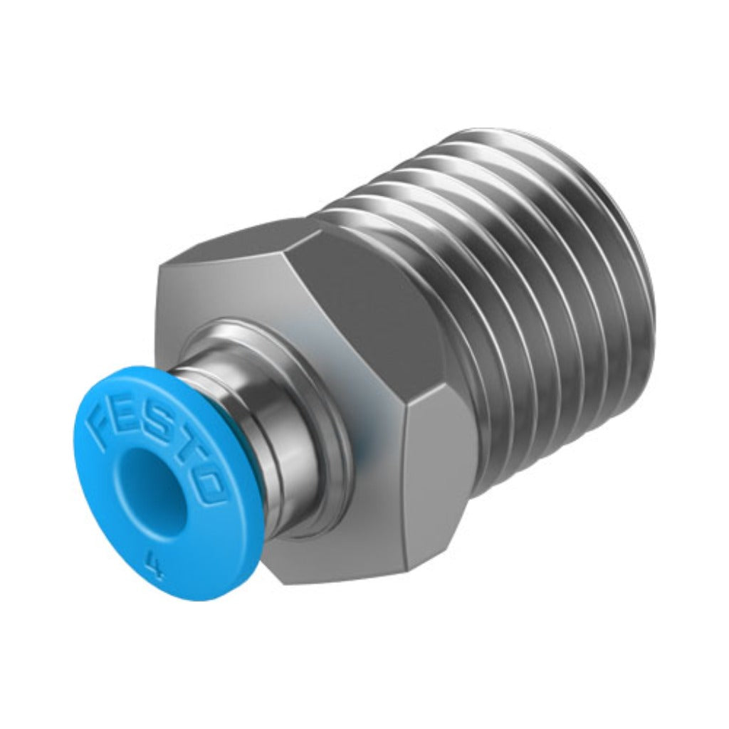 Racor recto QS, 1/4, tubo 4 mm