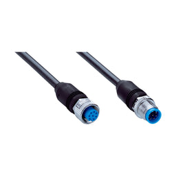 Cable sensor YF2, hembra M12 8P cod.A, macho M12 8P cod.A, sin apant., 5m 8H PUR