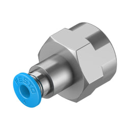 Racor recto rosca hembra QSF, 1/4, tubo 4 mm