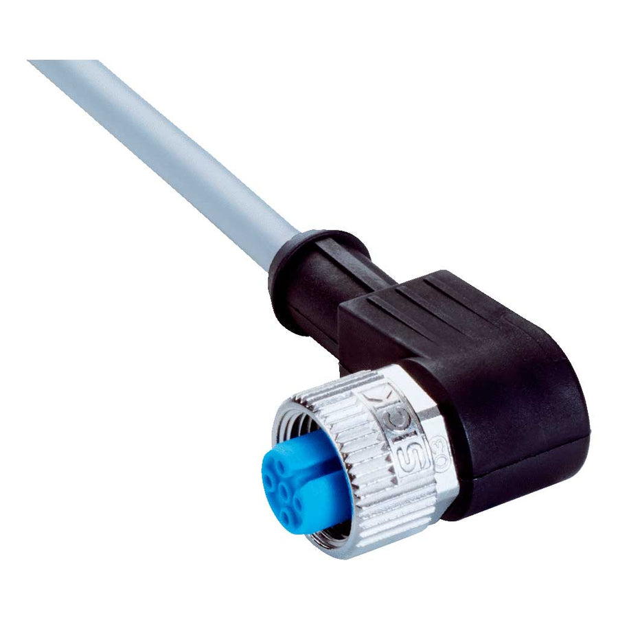 Cable sensor YG2, hembra M12 4P acodado cod.A, abierto, sin apant., 10m 4H PVC