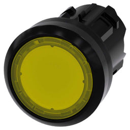 Piloto señalización 3SU, 22mm, plástico, amarillo, luminoso