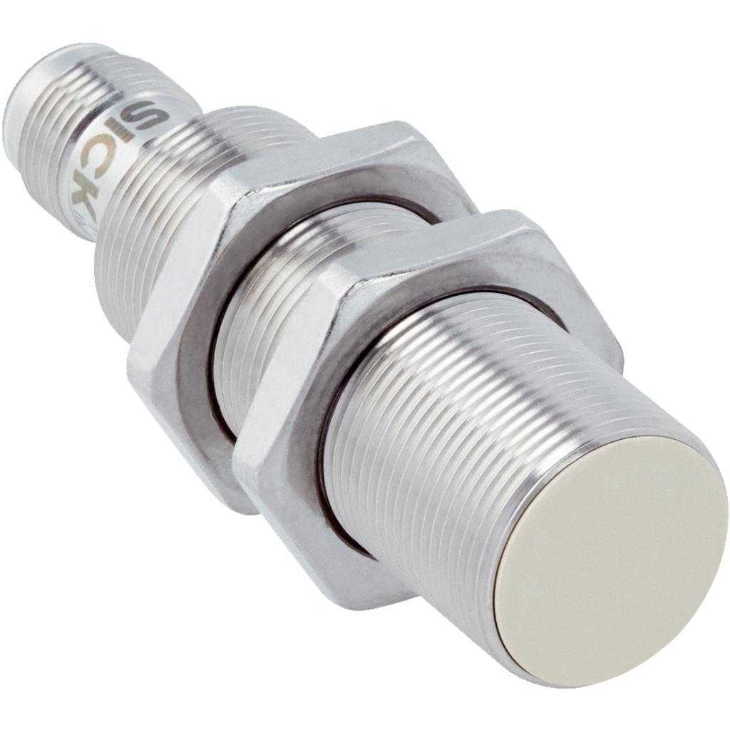 Inductivo IMF18, PNP NC, Sn=8 mm ultracorta, casi enrasado, C.c. 3 hilos, M12 4P