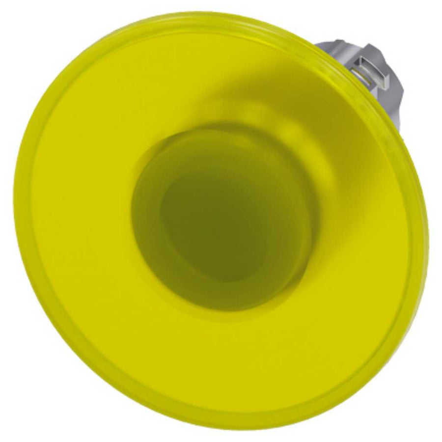 Cabeza seta 3SU, 22mm, metal, amarillo, seta
