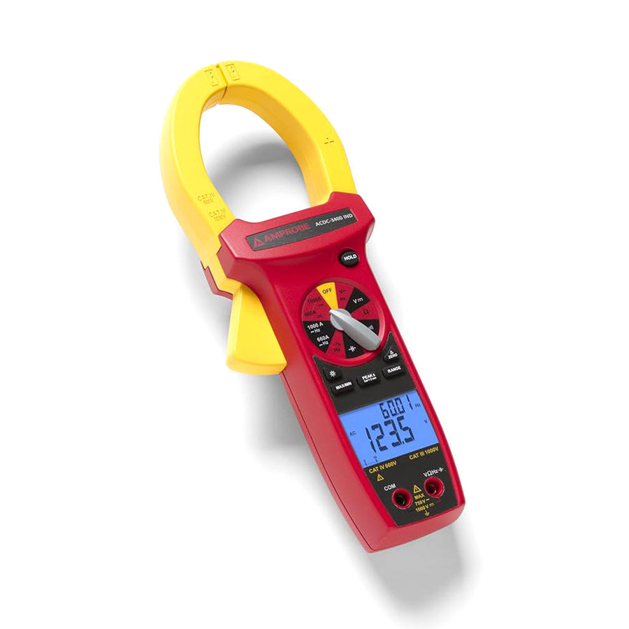 ACDC-3400 IND Pinza amperimétrica 1000A AC/DC TRMS, mordaza 51 mm