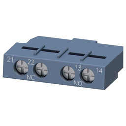 Interruptor auxiliar transversal 1NA+1NC bornes de tornillo para interruptor automático 3RV2