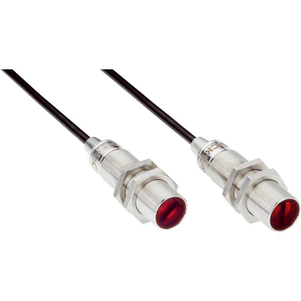Barrera emisor-receptor GRSE18 LED, PNP, claro/oscuro, cable 4H 2m