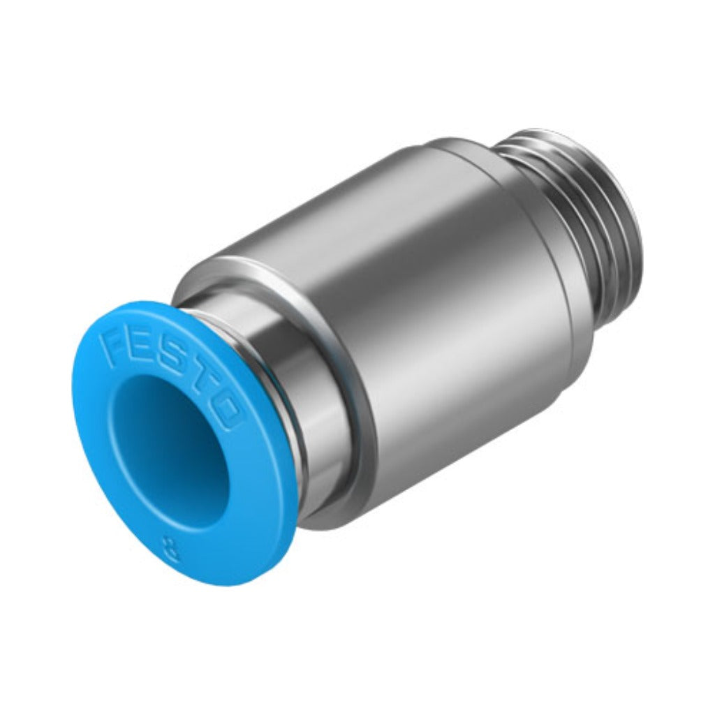 Racor recto QS, G1/8, tubo 8 mm