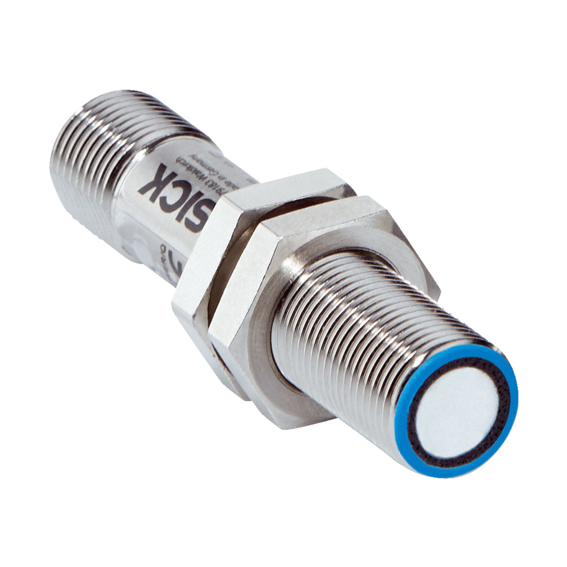 Sensor ultrasonido UM12, Recto, 1 x PNP, M12 4P