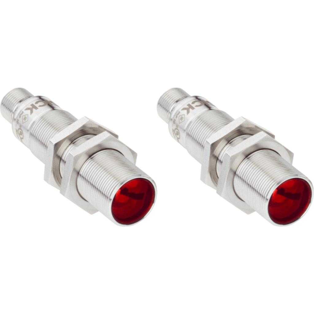 Barrera emisor-receptor GRSE18 LED, NPN, claro/oscuro, M12 4P