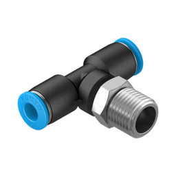 Racor en T QST, 1/4, tubo 6 mm