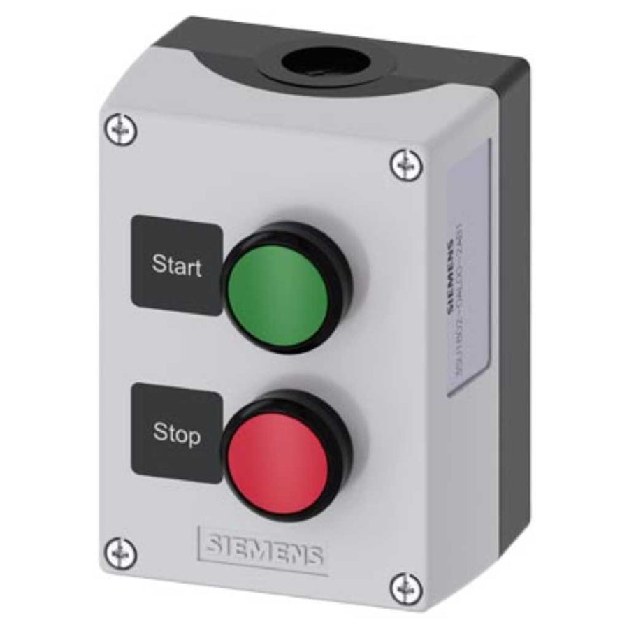Caja mando 3SU, plástico, 22mm, 2 puntos