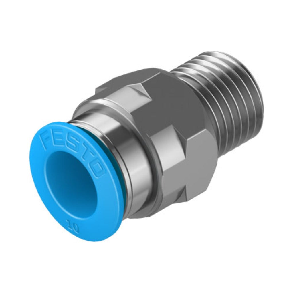 Racor recto QS, 1/4, tubo 10 mm
