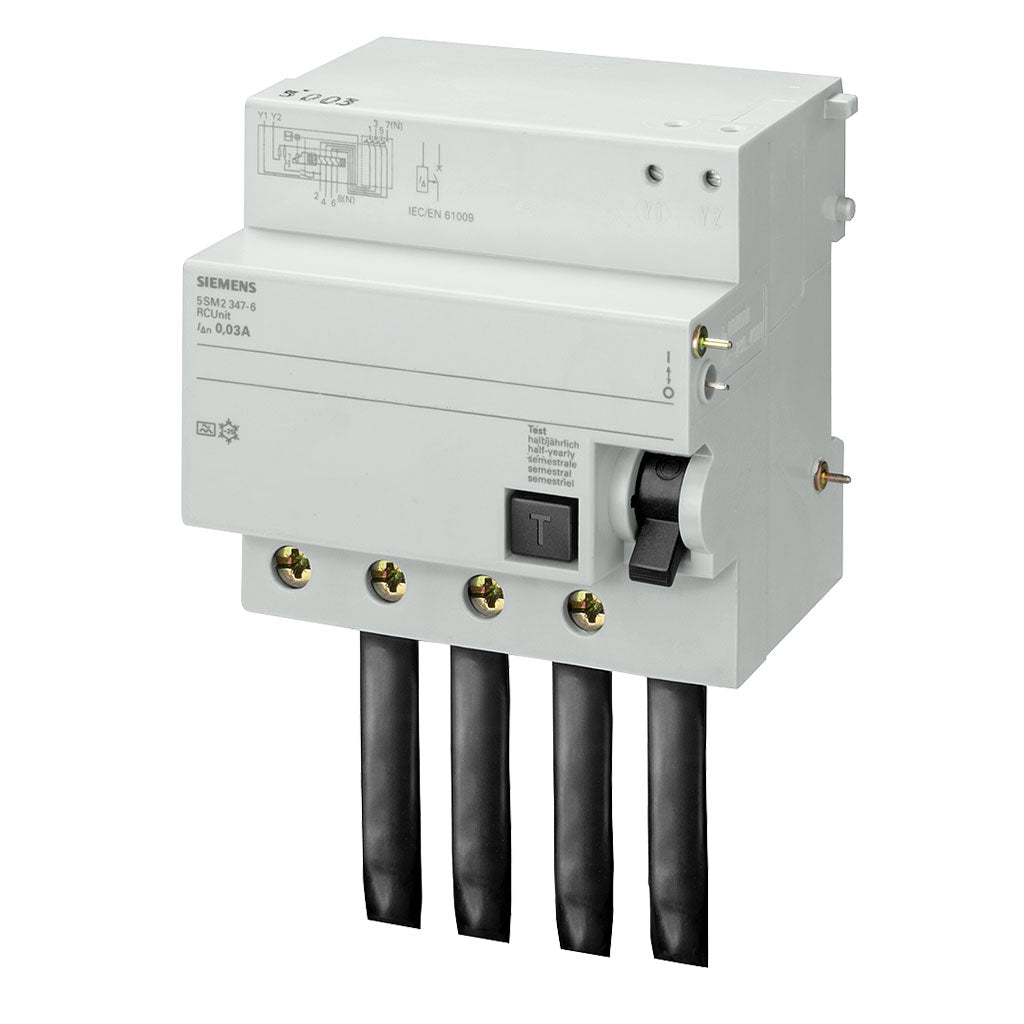 Bloque de protección diferencial, 4 polos, tipo A, 63A
