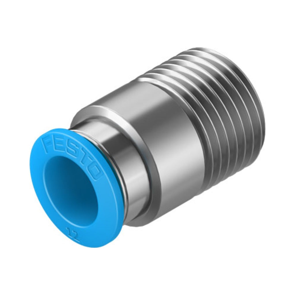 Racor recto QS, 1/2, tubo 12 mm