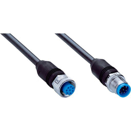 Cable sensor YF2, hembra M12 8P cod.A, macho M12 8P cod.A, sin apant., 10m 8H PUR
