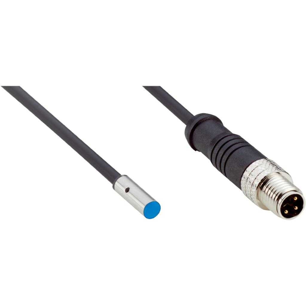 Inductivo IHM04, PNP NO, Sn=1,5 mm corto, enrasado, C.c. 3 hilos, M8 3P