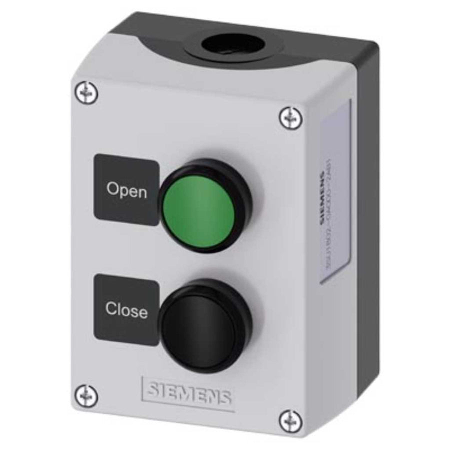 Caja mando 3SU, plástico, 22mm, 2 puntos