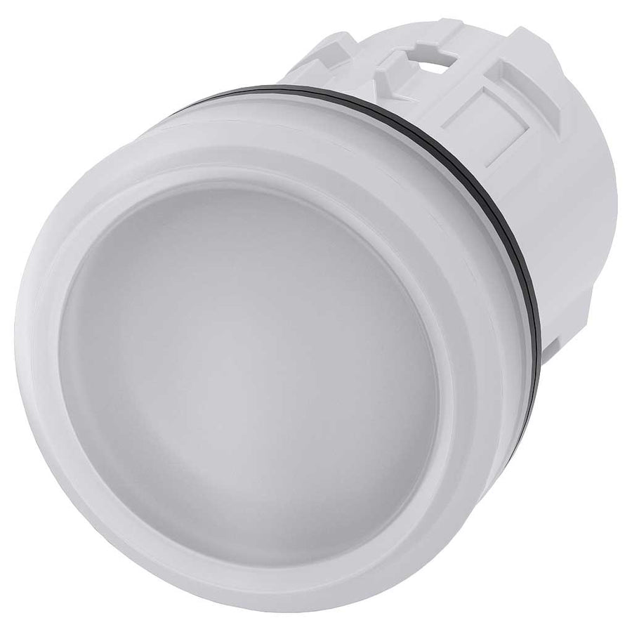 Cabeza pulsador 3SU, 22mm, plástico, blanco
