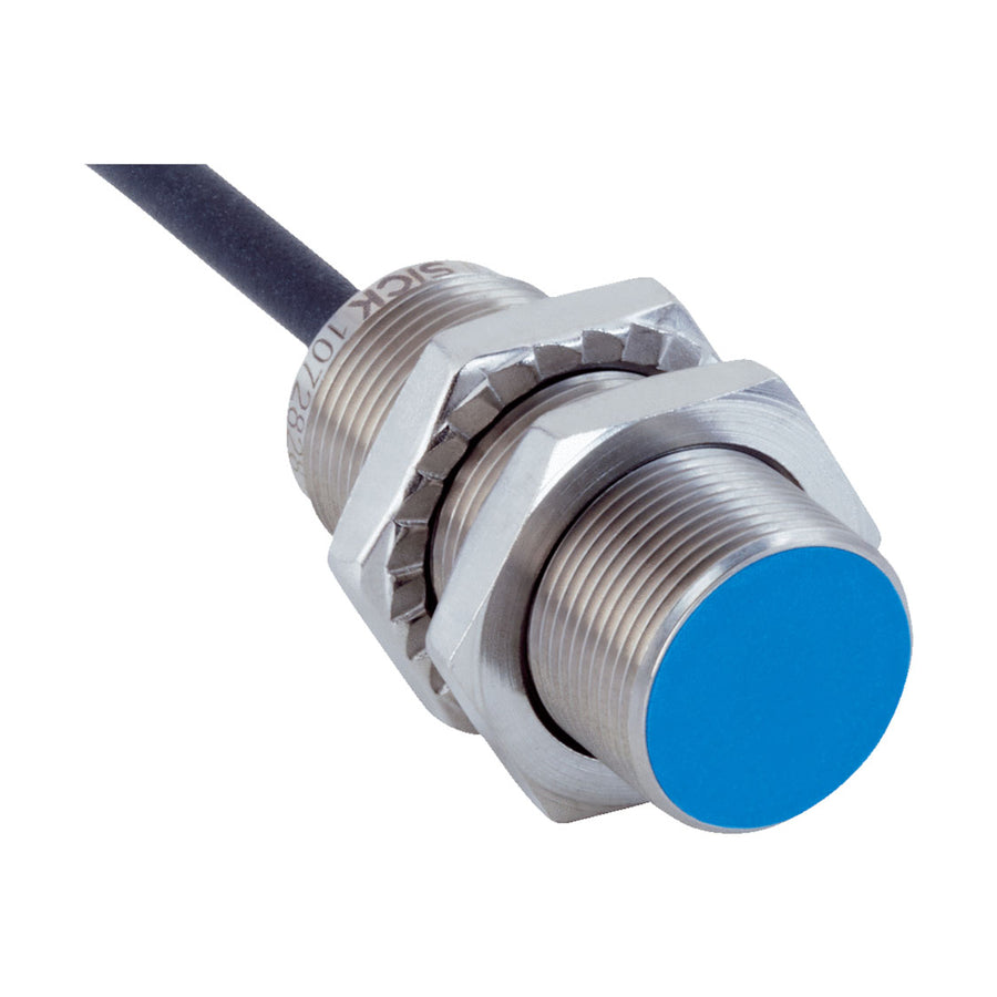 Inductivo IMB18, PNP NO, Sn=8 mm corto, casi enrasado, C.c. 3 hilos, cable 2 m