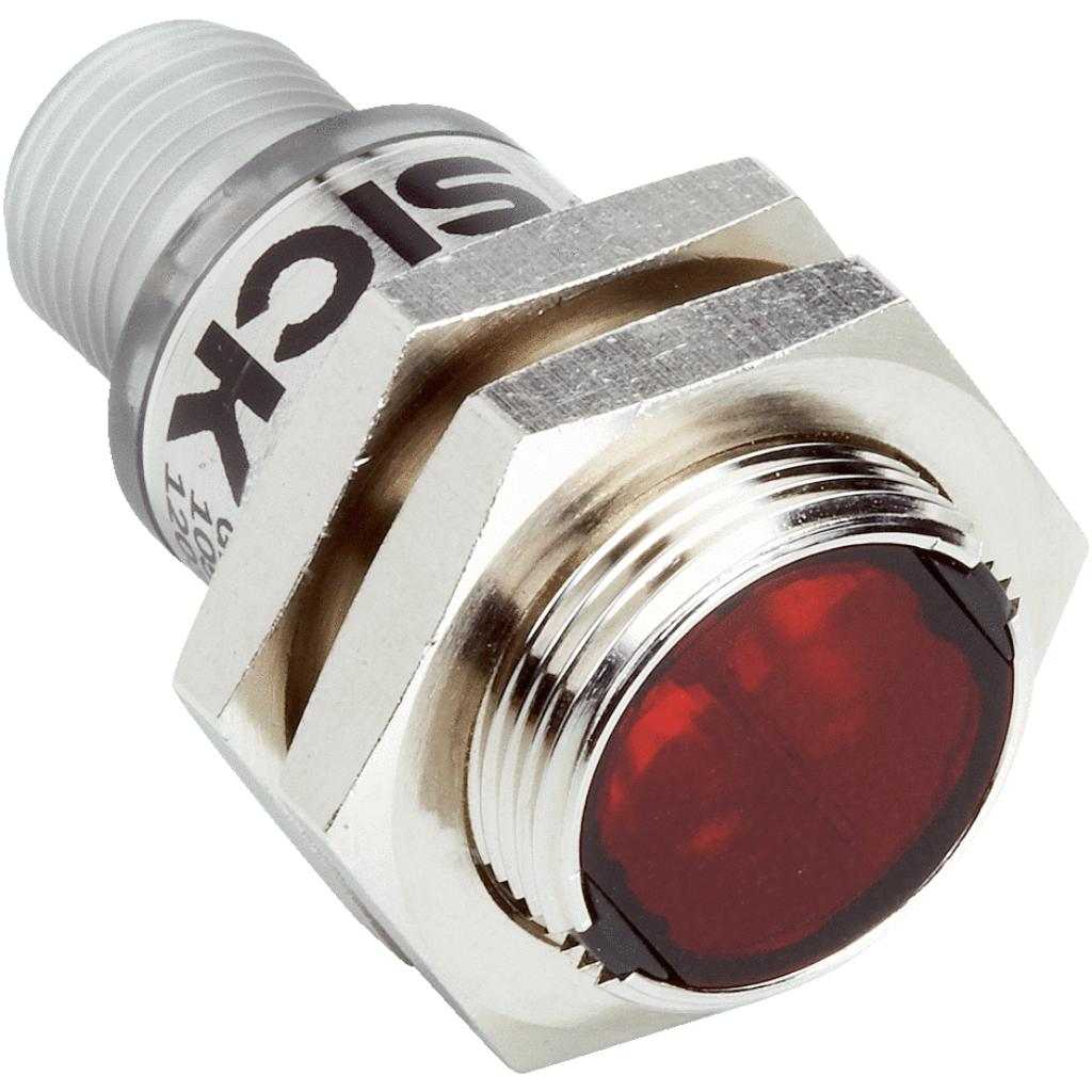 Barrera fotoeléctrica réflex GRL18S LED, PNP, claro, M12 3P