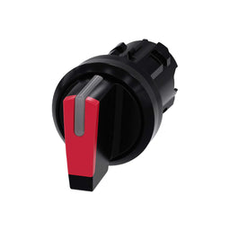 Cabeza selector 3SU, 22mm, plástico, rojo, selector
