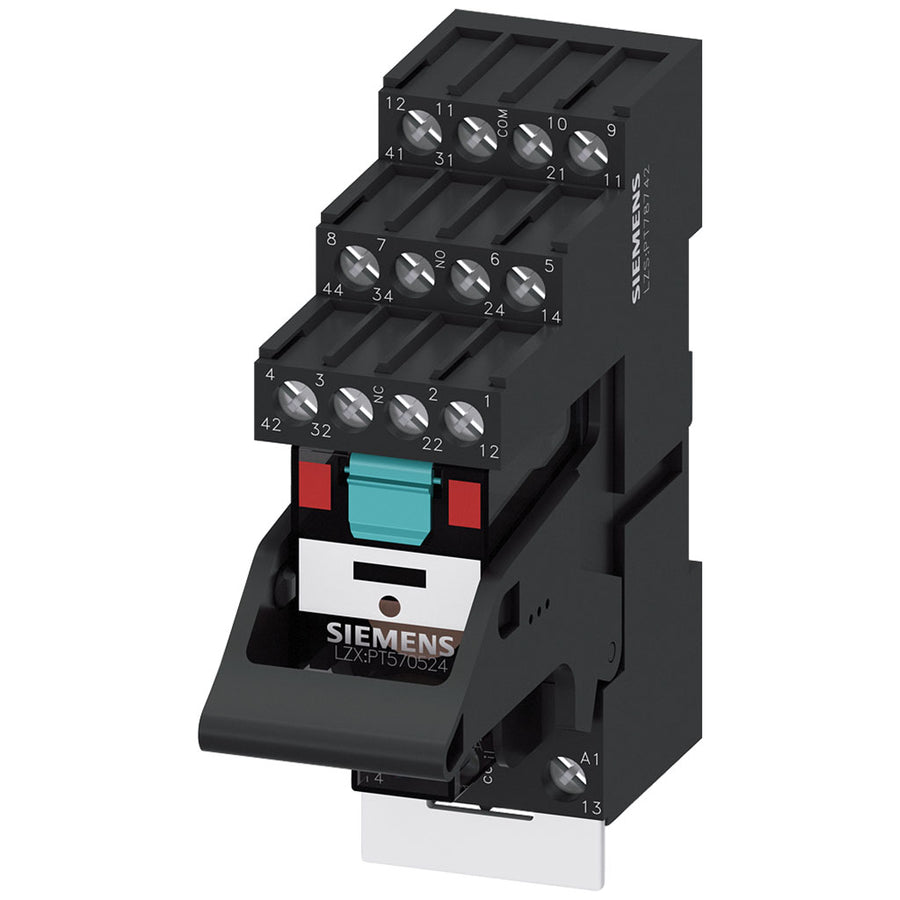 Relé enchufable, PT, 4CO, 24V AC, tornillo