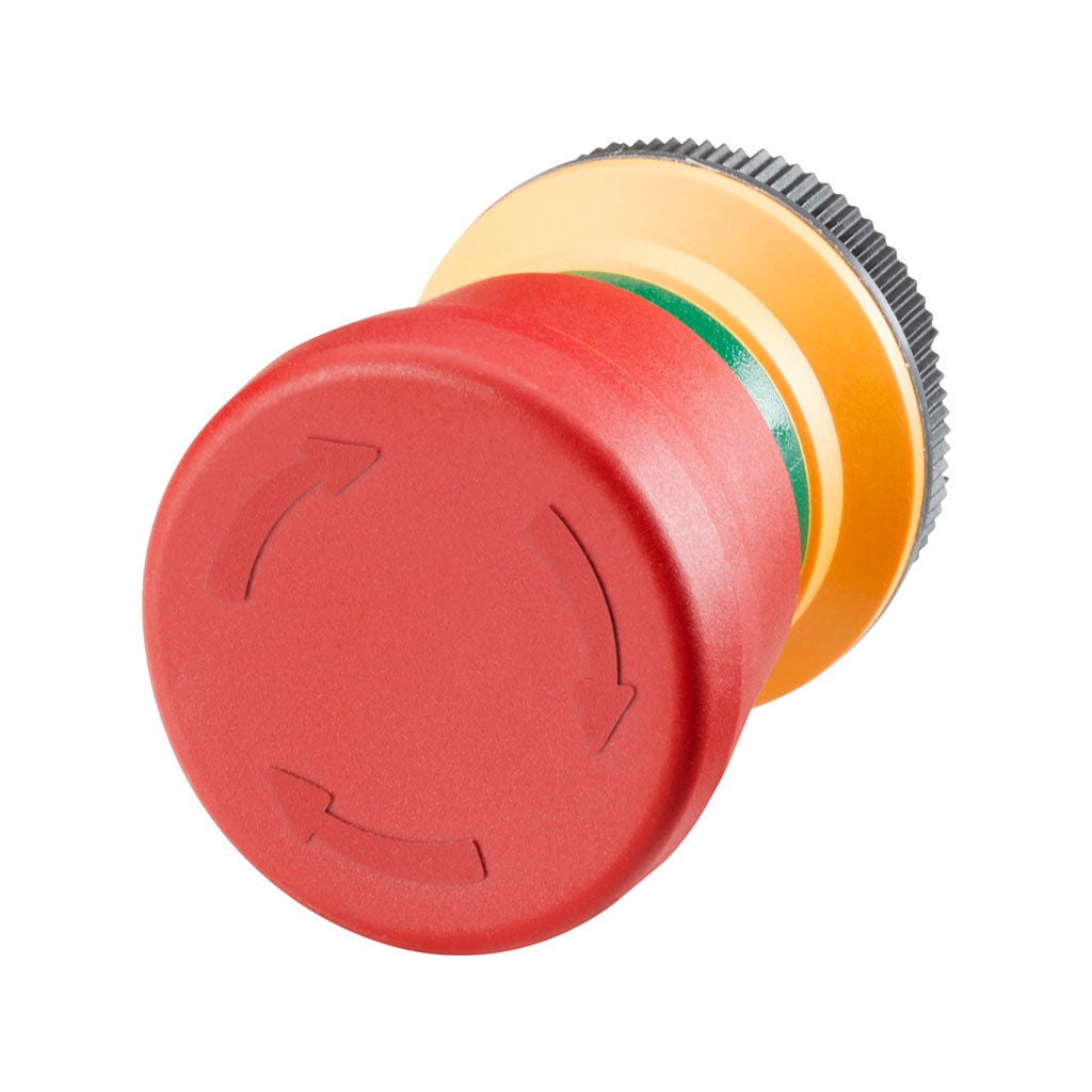 Pulsador seta de emergencia Extension Units 22mm, redondo, rojo, plastico, enclavante