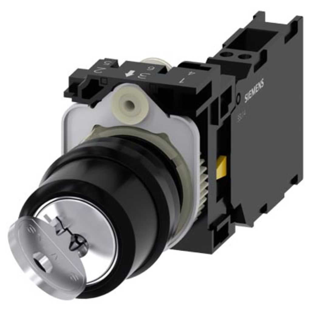Pulsador 3SU, 22mm, plástico, 1NA, resorte