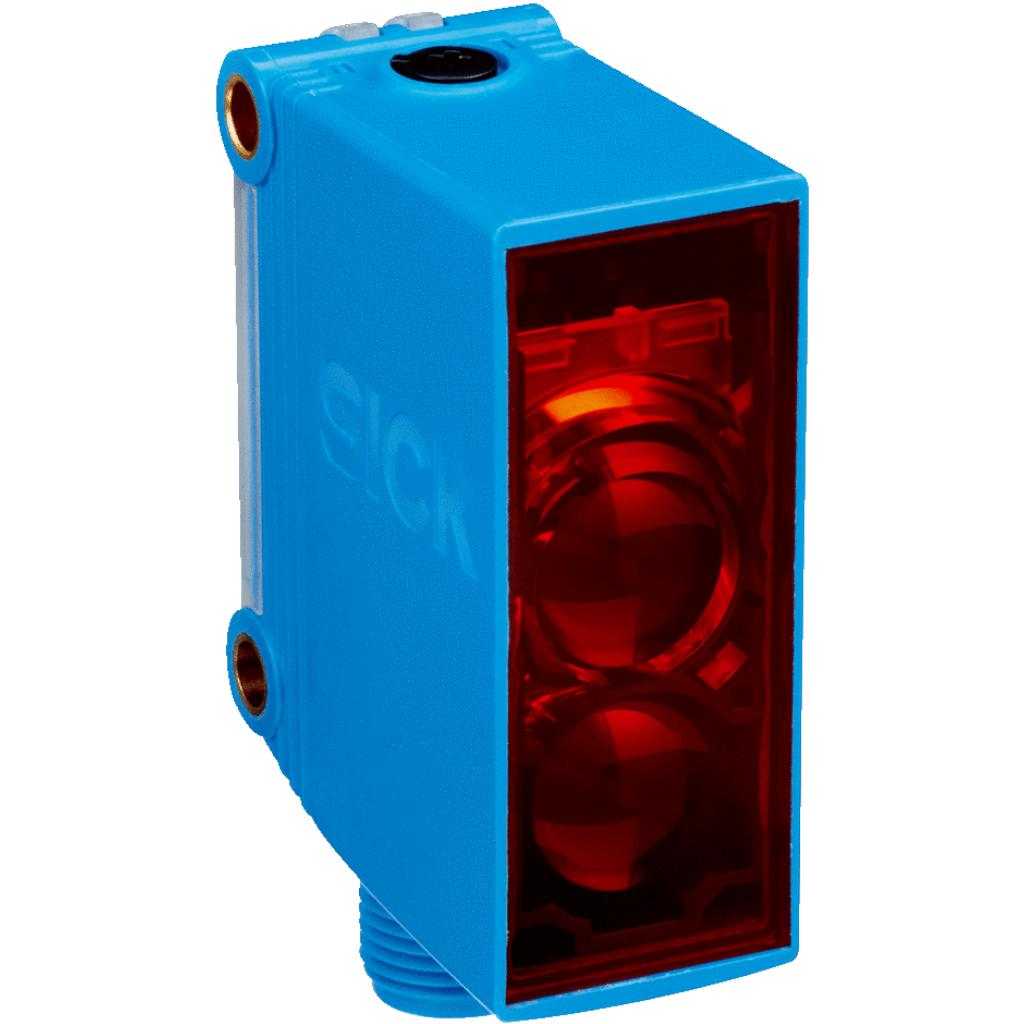 Barrera fotoeléctrica réflex GL10 LED, NPN, claro/oscuro, M12 4P