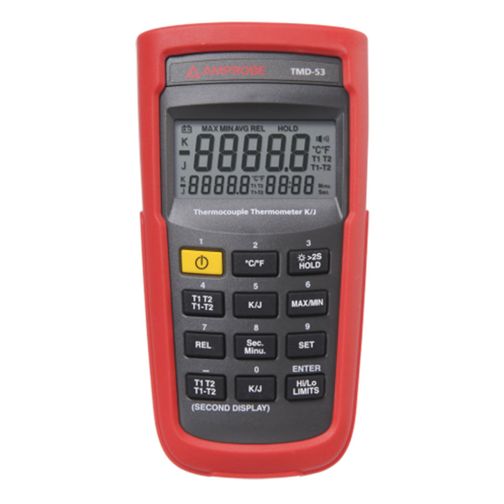 TMD-53 Termómetro digital dual, termopares tipo K, -180 to 1350 °C