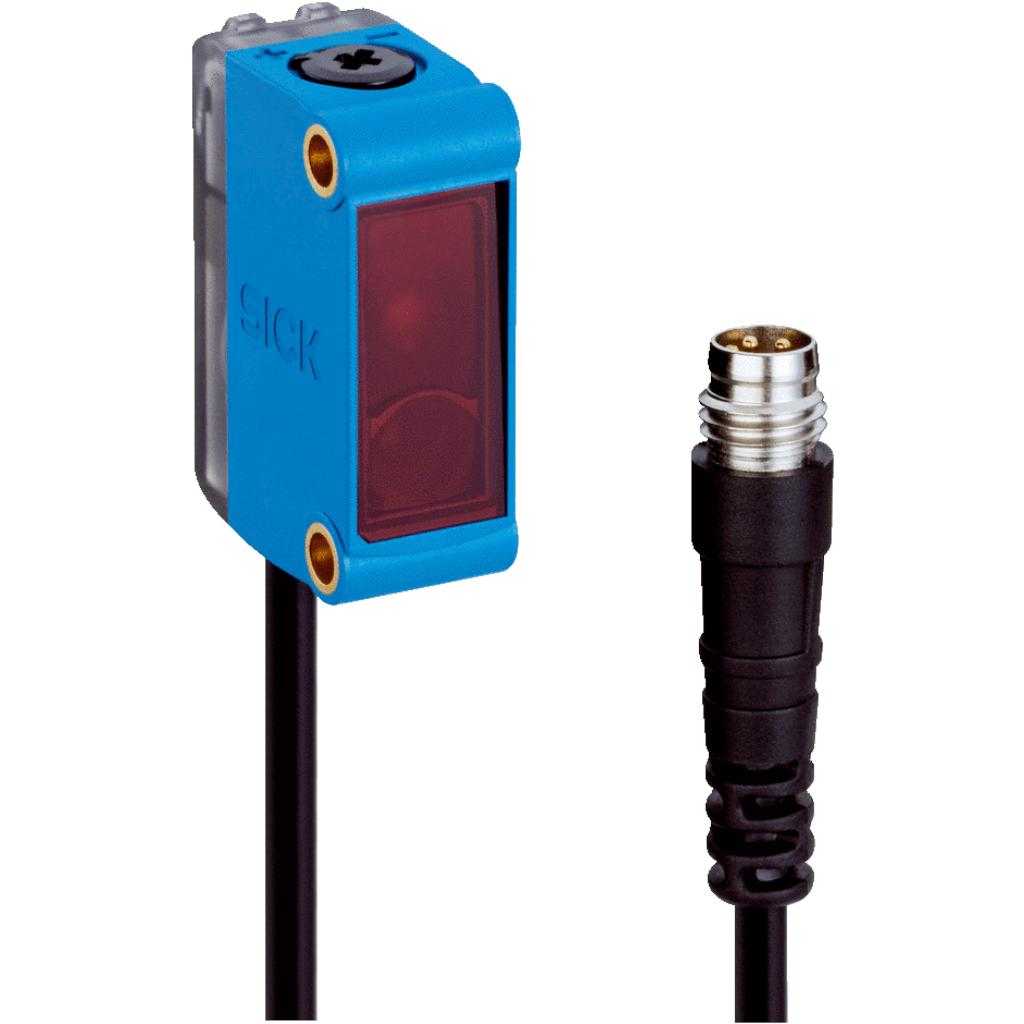 Barrera fotoeléctrica réflex GL6 LED, NPN, claro/oscuro, cable M8 4P