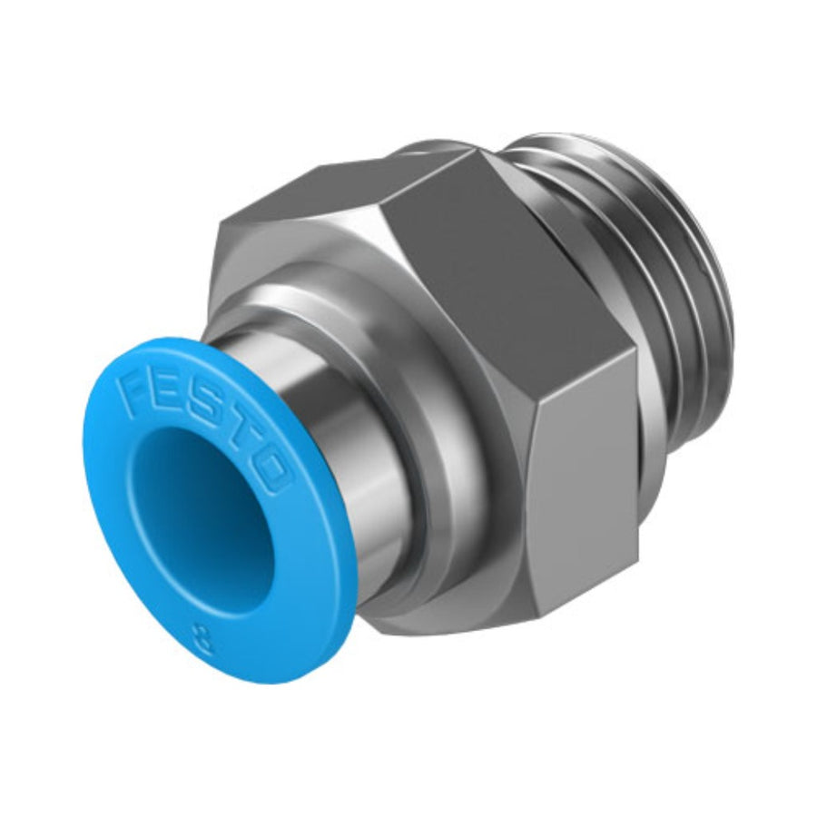 Racor recto QS, G1/4, tubo 8 mm