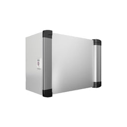 AX caja de mando con asas laterales, 380x300x210 mm, con asas de aluminio, acceso para mantenimie
