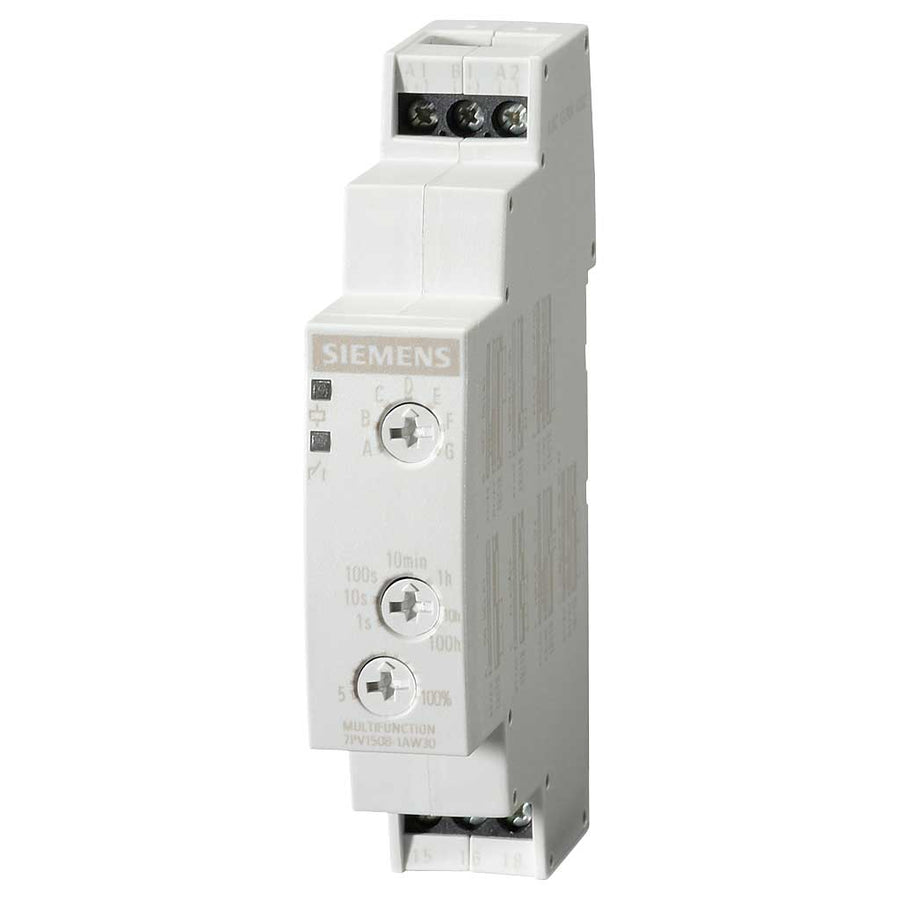 Relé temporizador, 7PV, multifunción, 1CO, 12-240V AC/DC, tornillo
