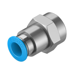Racor recto rosca hembra QSF, 3/8, tubo 10 mm