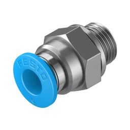 Racor recto QS, G1/8, tubo 6 mm