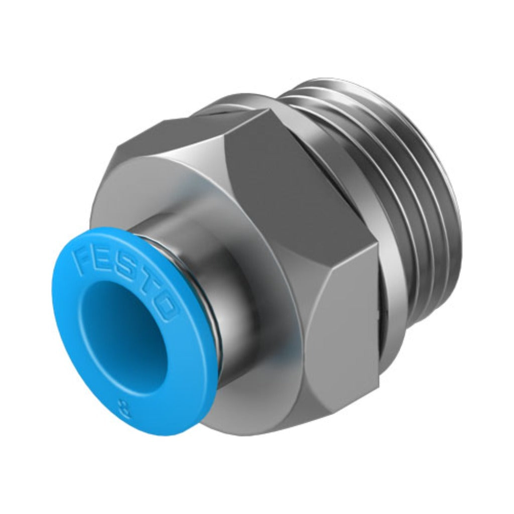 Racor recto QS, G3/8, tubo 8 mm