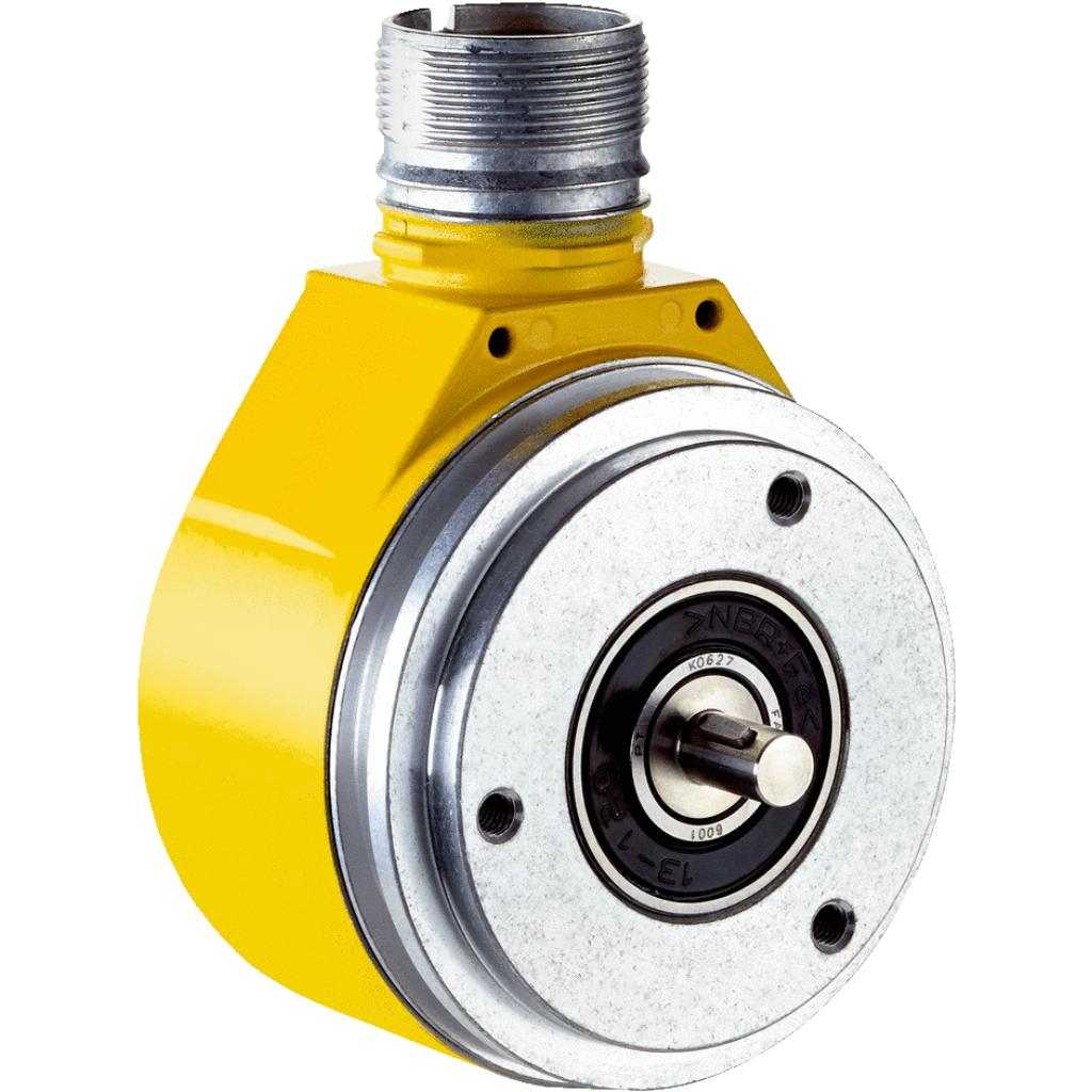Encoder seguridad AFS/AFM60S Pro, SIL 3, PL e, Eje macizo Brida servo, M23 12P
