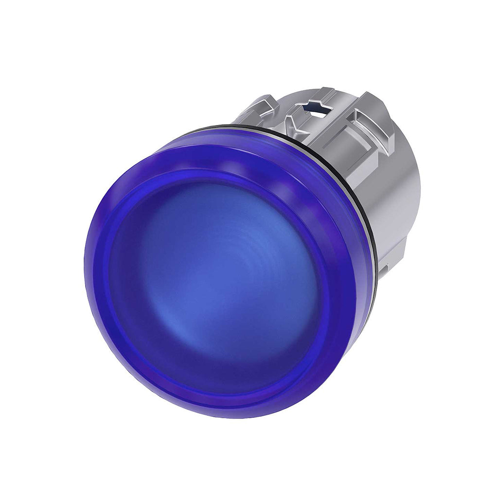Cabeza pulsador 3SU, 22mm, metal, azul