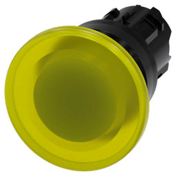 Cabeza seta 3SU, 22mm, plástico, amarillo, seta