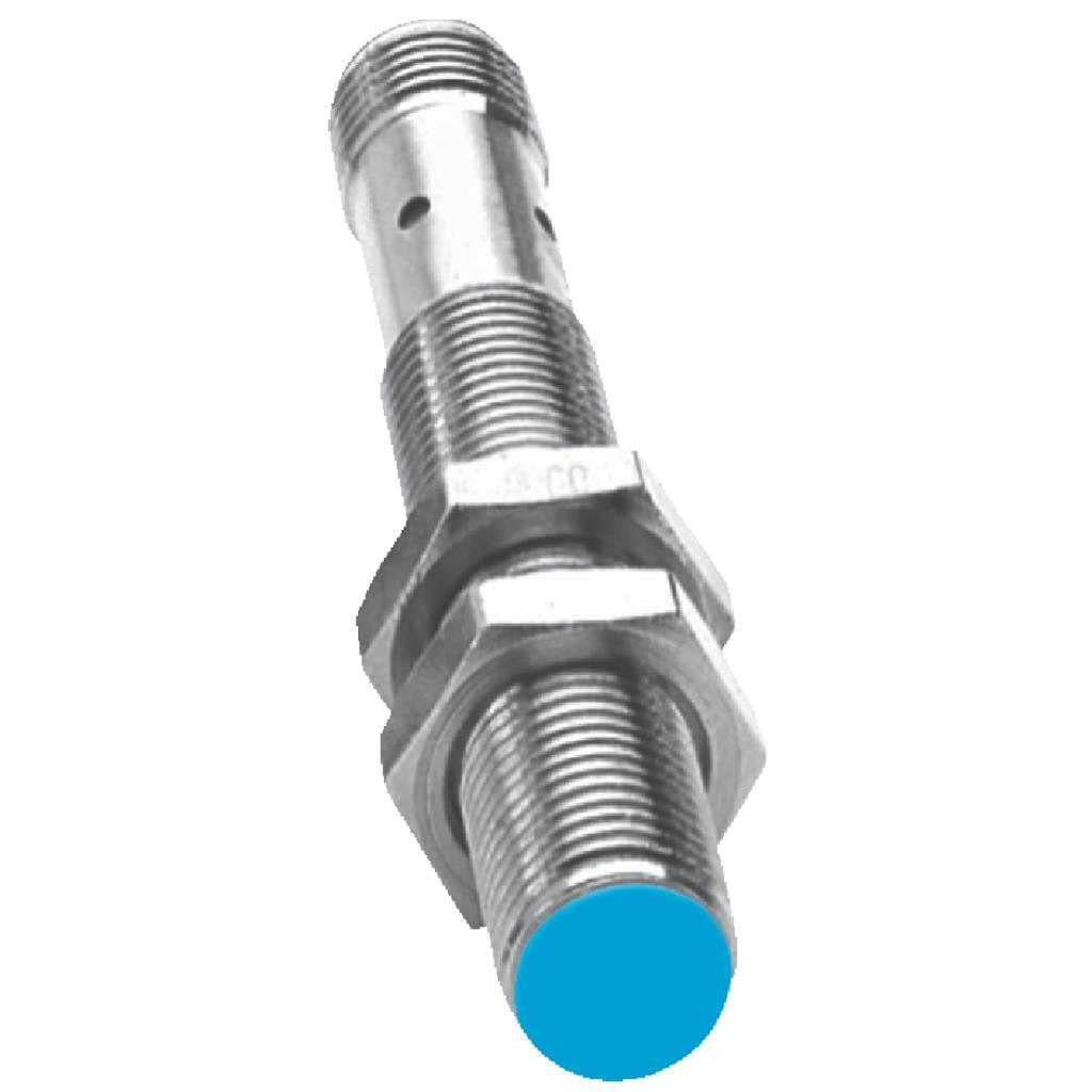 Inductivo IM12 Standard, NO, Sn=2 mm ultracorta, enrasado, C.c. 2 hilos, M12 4P