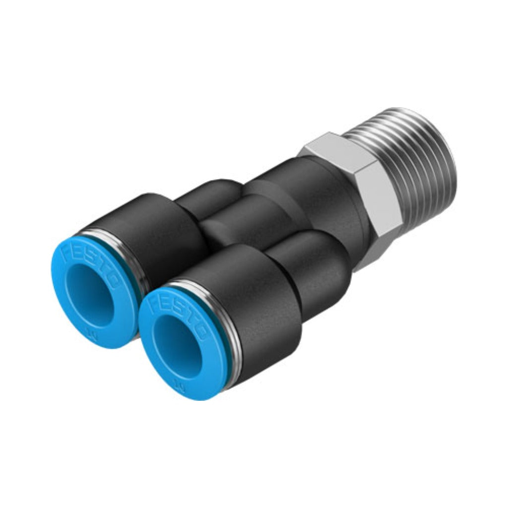 Racor en Y QSY, 3/8, tubo 10 mm